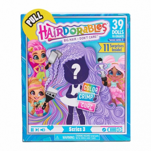 Іграшка лялька арт. 23725, Hairdorables Dolls 3 серія з аксес., 39 в асорт., у коробці 7,5*18*23 см рис. 1