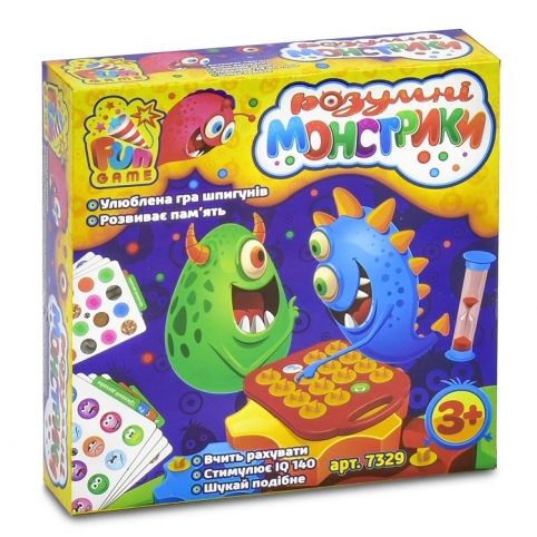 Настольная игра "Умные монстрики" FUN GAME в кор. 21*8*21см. /12/ рис. 1