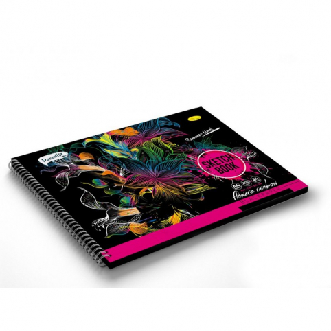 Скетчбук BLACK СБЧ-А4-24, 24арк А4 Апельсин