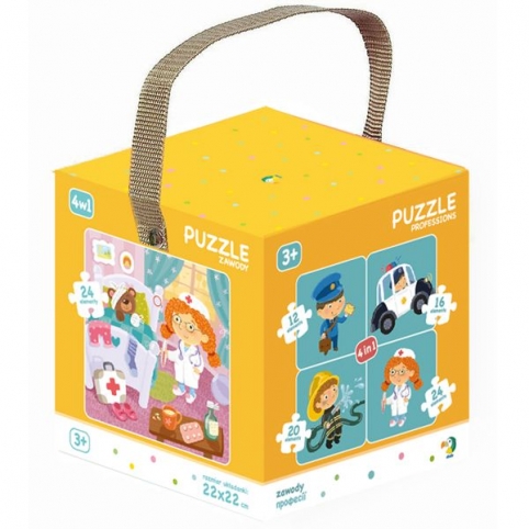 Професії. Прості пазли 4 в 1 (Dodo 300131) рис. 0