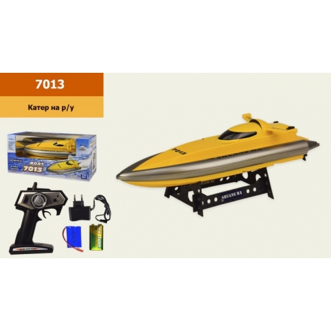 Радиоуправляемая игрушка катер / лодка Double Horse 7013 на пульте управления