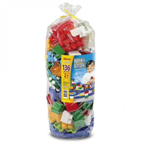 Конструктор дитячий "Юні-блок" (136 дет.) рис. 1