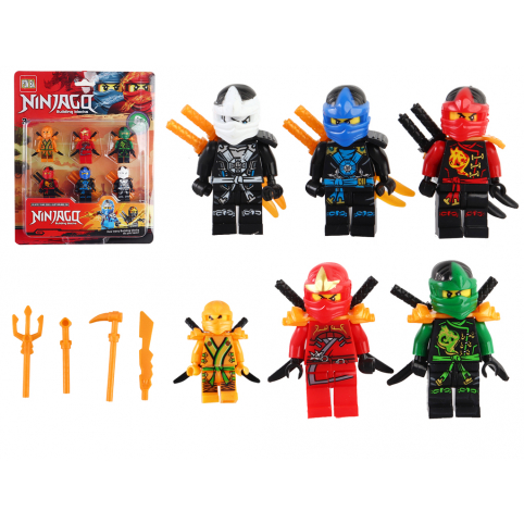 Фігурки Ninjago 6 героїв на блістері, HS-5268