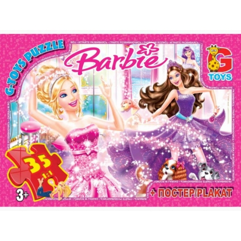 Пазлы серии "Barbie" 35 эл. BA001