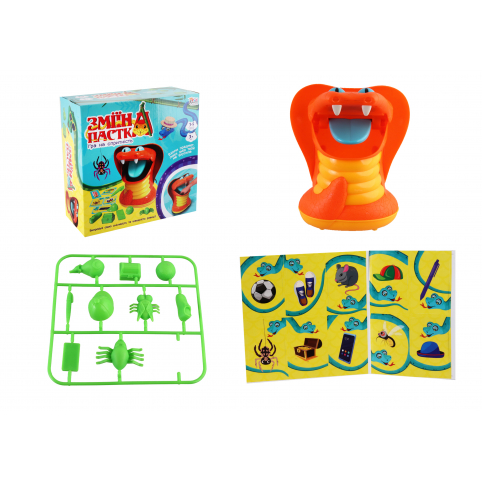 Гра Зміїна пастка 38265 4FUN Game Club, ігрова платформа,10карток,10предметів,кор