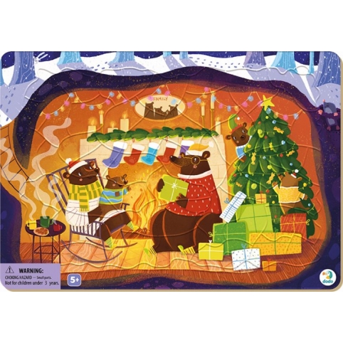 Пазл с рамкой DoDo Рождественская сказка медвежат 53 элемента (300265)