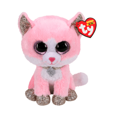 Дитяча іграшка мяконабивна TY Beanie Boos 36489 Кіт FIONA 25см