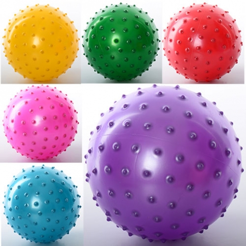 Мяч массажный MS 0664 (250шт) 6 дюймов, ПВХ, 45г, 6 цветов рис. 1