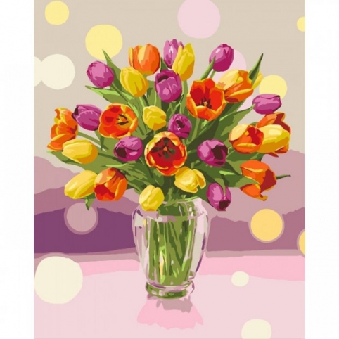 Картина по номерам Идейка Солнечные тюльпаны 40x50см KHO3064