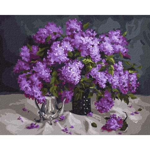 Набір для розпису по номерах Ароматний бузок 40*50см