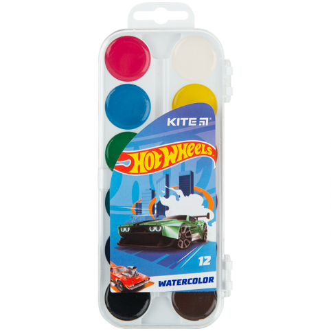 Фарби акварельні Kite 12 кольорів HW23-061