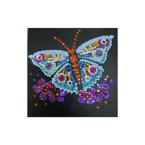 Набор для творчества-картина из пайеток "Игривая бабочка" АРТ 01-05