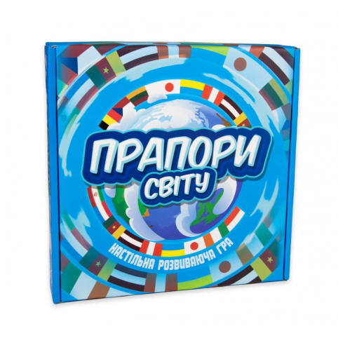 Настільна гра Прапори світу Strateg навчальна українською мовою (30445)