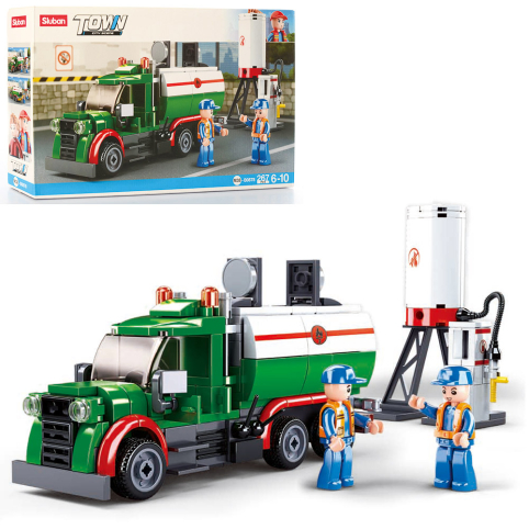 Конструктор SLUBAN M38-B0878 Town: Бензовоз, 267дет.