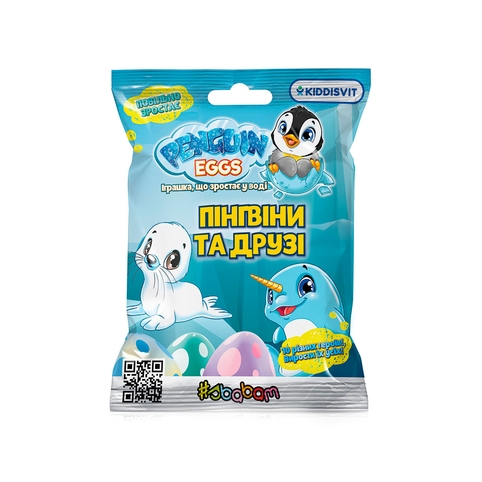 Фігурка, що зростає в яйці Sbabam Penguin Еggs Пінгвіни та друзі (T049-2019)