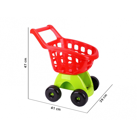 Візочок для супермаркету розмір 41*29*47см, Технок 8232