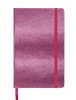 Блокнот діловий INGOT 125x195мм, 80арк., клітинка, обкладинка зі штучної шкіри, рожевий рис. 1