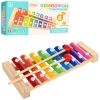 Деревянная игрушка Ксилофон MD 1163 (100шт) 20см, 8 тонов, палочка 2шт, в кор-ке, 21,5-11-3,5см рис. 1