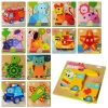 Деревянная игрушка Пазлы MD 0904 (120шт) микс видов, в кульке, 14,5-14,5-1см рис. 1