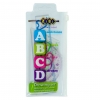 Комплект "ABCD": Лінійка 15см, 2 косинця, транспортир, прозорий /200/ рис. 1