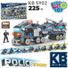 Конструктор KB 5902 поліція, транспорт, 20в1, 225 дет, фігурка, кор 43-27-6,5 см