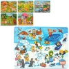 Деревянная игрушка Пазлы MD 2234 (200шт) 6видов (животные, транспорт, дети)