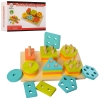 Деревянная игрушка Геометрика MD 2309 (36шт) фигуры 36шт, в кор-ке, 23,5-16-6см рис. 1
