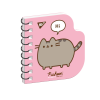 Блокнот YES 100x100/30 подв. спіраль "Pusheen", крапки