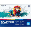 Пластилін, 18 кольорів, 360 г. Kite Classic, K-085