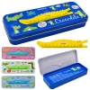 Пенал металл с линейкой &quot;Crocodile&quot; 21*8*3см ST02216 (144шт) рис. 1