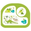 Посуд дитячий бамбук "Дінозаври" 5пр/наб (2тарілки, виделка, ложка, чашка) MH-2773-24