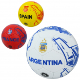 Мяч футбольний 2500-276 розмір 5, ПУ1, 4мм, ручна робота, 32 панелі, 400-420г, країни