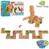Деревянная игрушка Домино MD 2146 (36шт) животные, в кор-ке,22,5-13-3см рис. 1