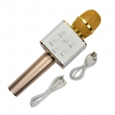  Микрофон Q7 аккум., USB, Bluetooth, микс цветов, футляр, 28-11,5-7 см